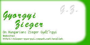 gyorgyi zieger business card